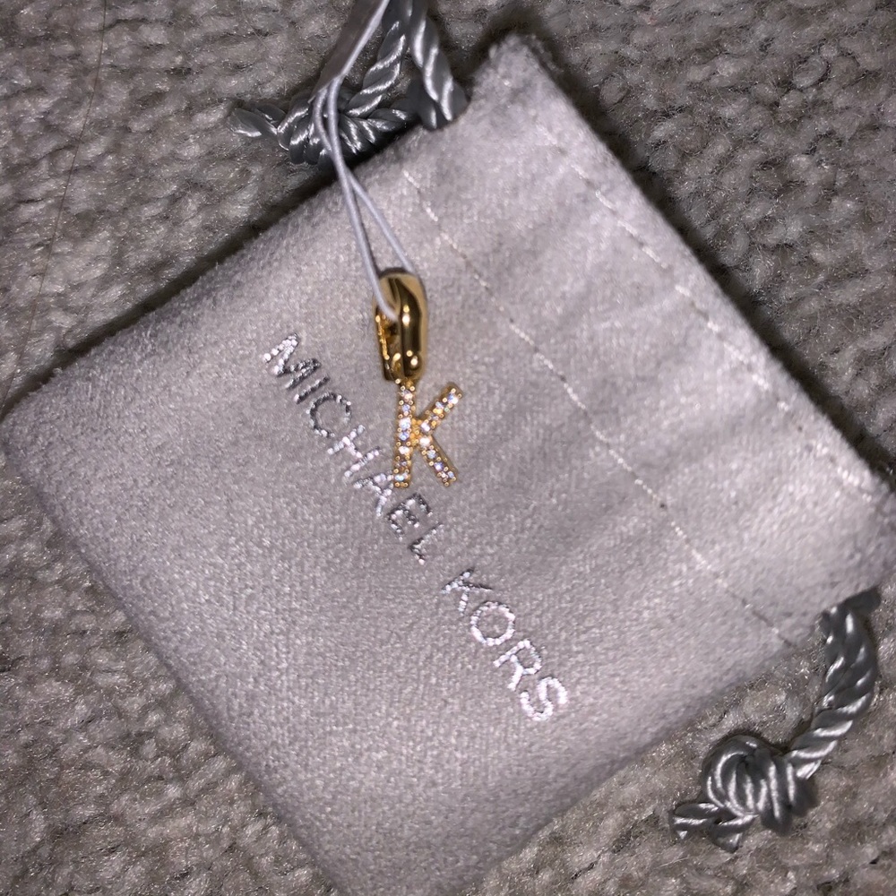 14K Gold-Plated Sterling Silver Pavé Alphabet Charm